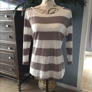 Ann Taylor Loft 3/4 top (L)